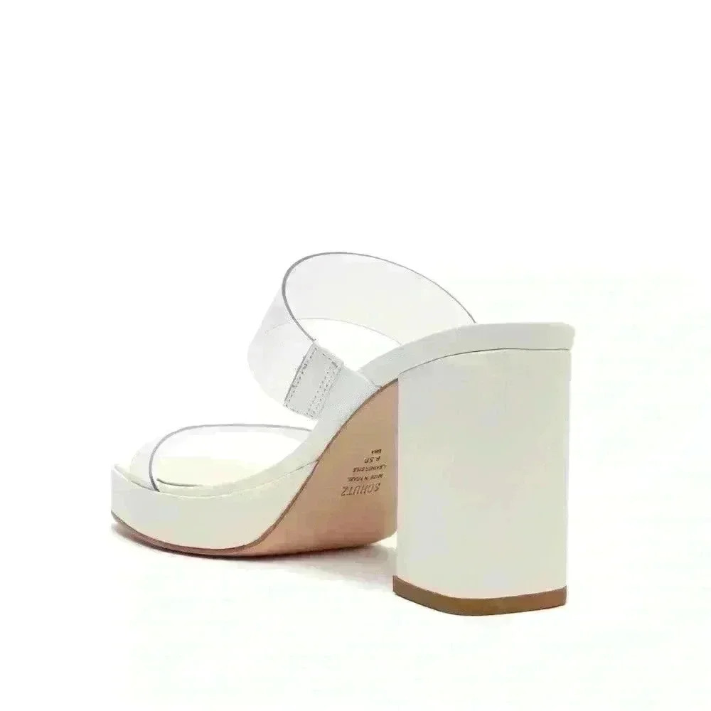 Shutz women's ARIELLA PLATFORM VINYL SANDAL size 10B - Picture 2 of 11